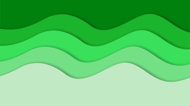 3B soyut arkaplan ve kağıt kesim şekilleri, vektör illüstrasyonu