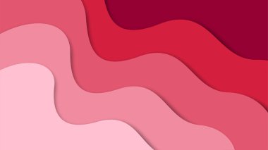 3B soyut arkaplan ve kağıt kesim şekilleri, vektör illüstrasyonu