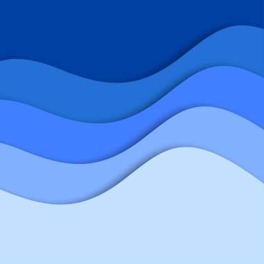 3B soyut arkaplan ve kağıt kesim şekilleri, vektör illüstrasyonu