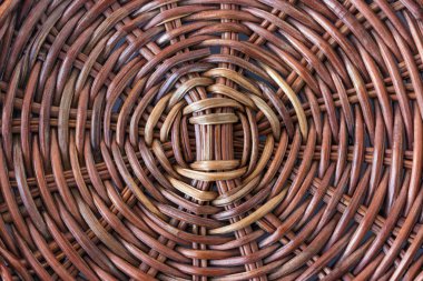Rattan sepet arka plan doku. Eski bambu örgü doku arka plan. 