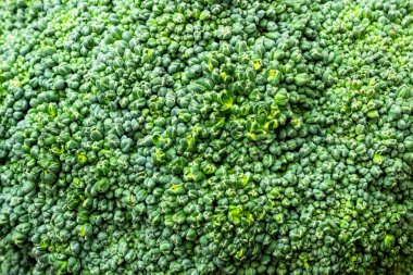 Taze brokoli için arka plan kapatın. Kavram - sağlıklı gıda, taze organik sebze, vejetaryenlik.