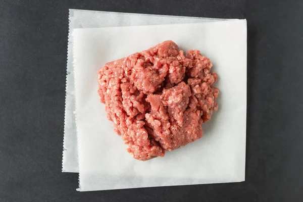 Carne Picada Cruda Para Cocinar Chuletas Hamburguesas Albóndigas Concepto Cocina —  Fotos de Stock