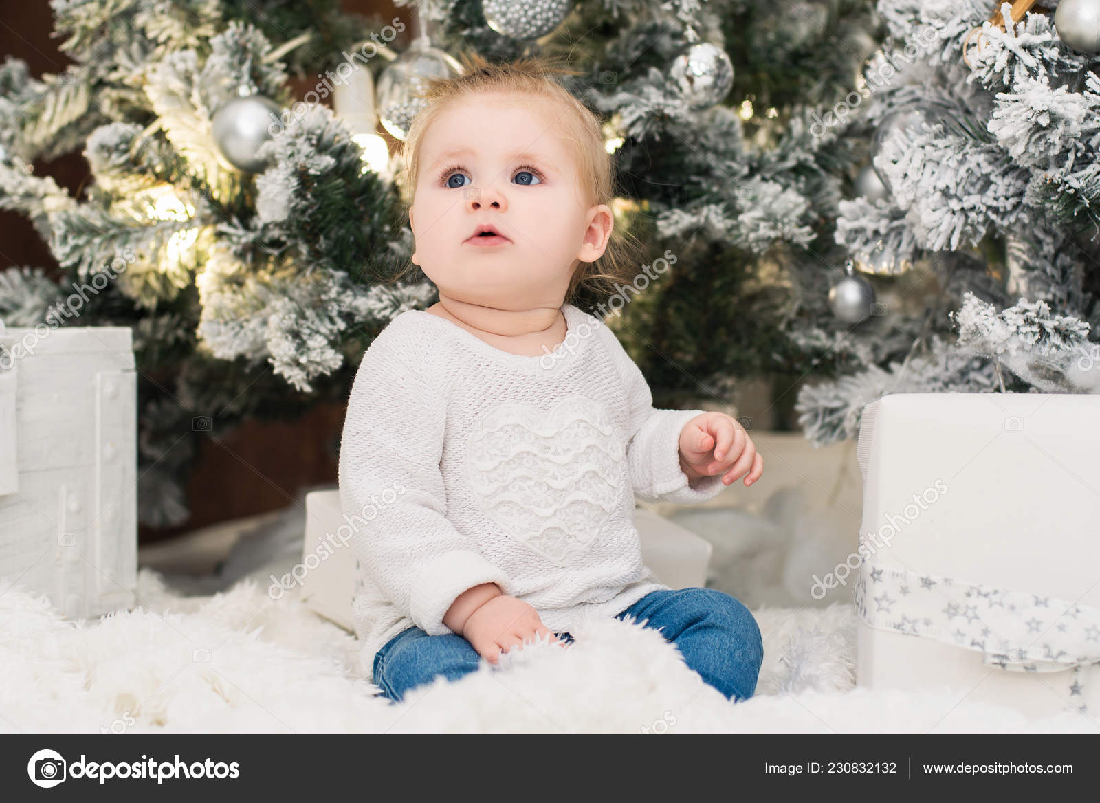 baby girl white sweater