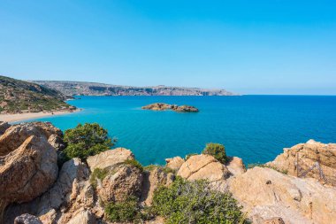 Girit Adası Yunanistan, Vai plajda doğal manzara