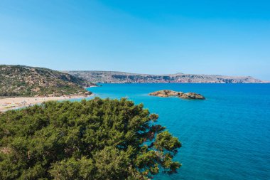 Girit Adası Yunanistan, Vai plajda doğal manzara