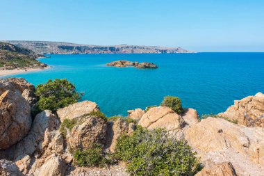 Girit Adası Yunanistan, Vai plajda doğal manzara