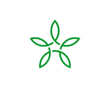 Yeşil çizgide yıldız çiçeği keneviri