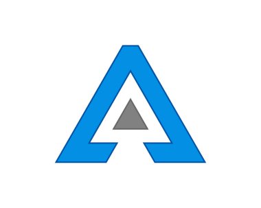 İçinde ok olan üçgen çizgiler