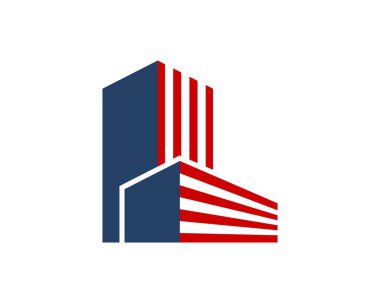 Çizgili Amerikan binası