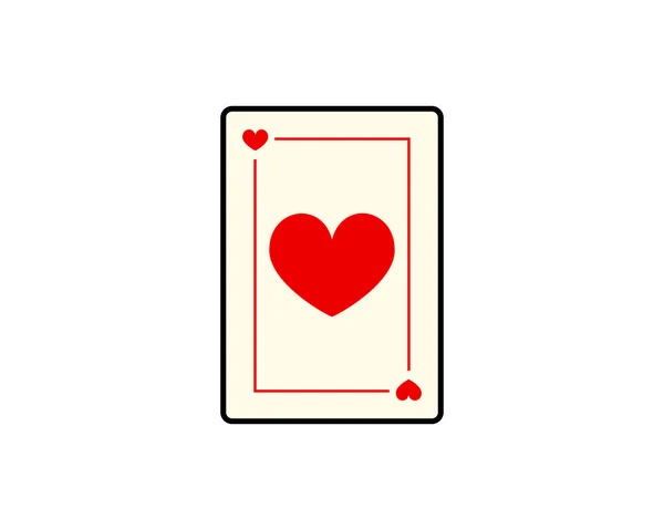 Amor Cartão Poker Ilustração Arte Vetorial —  Vetores de Stock