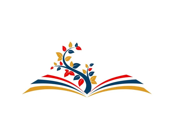 Renkli ağaçlı eğitim kitabı