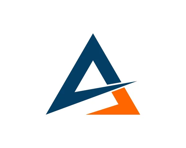 Forme Triangle Bleu Orange — Image vectorielle