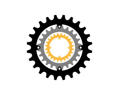 Dişli bisiklet vektör illüstrasyonu