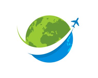 Dünya uçan uçakla seyahat ediyor.