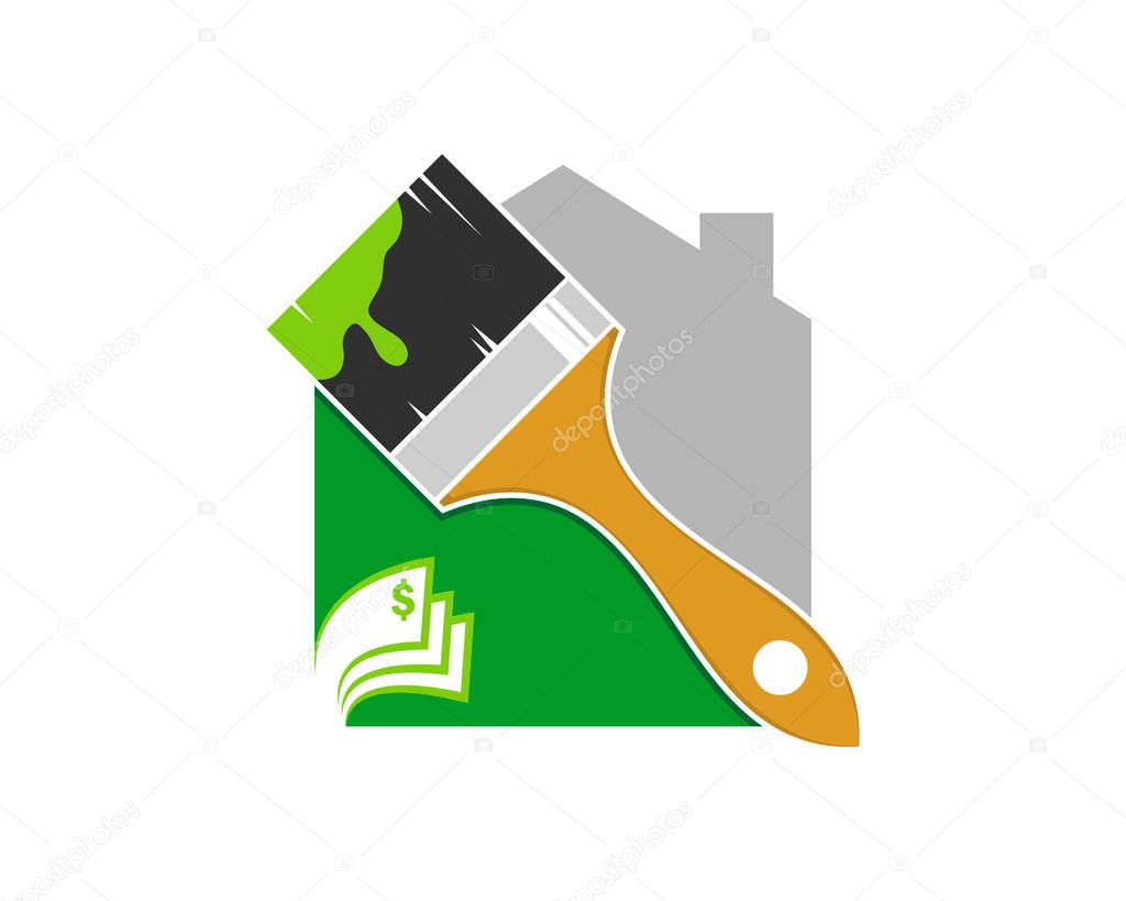 Painting home cost logo