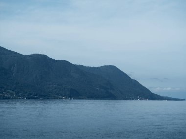 Güzel göl Como, İtalya.