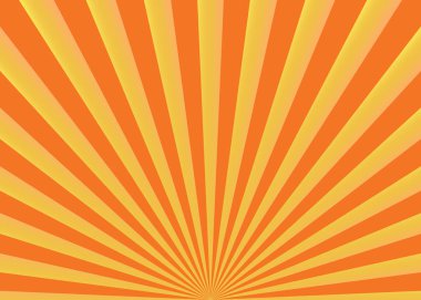 Turuncu soyut güneş ışınları vektör arka plan