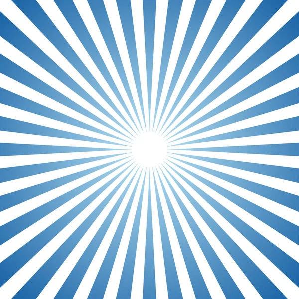 Blue Abstract Sun Rays Vector Background — Stock Vector