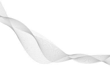 Tasarım için soyut dalga vektör ögesi