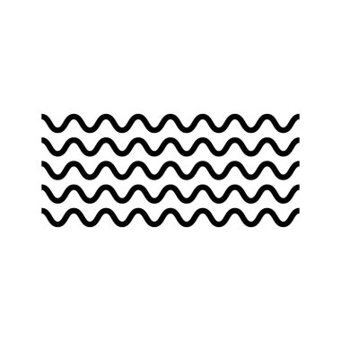 Dalga simge vektör. Vektör arka plan