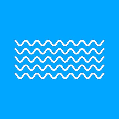Dalga simge vektör. Vektör arka plan