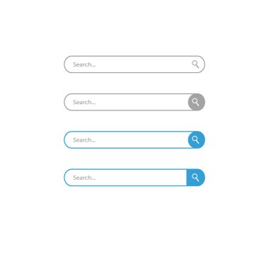 Arama çubuğu vektör simgeleri