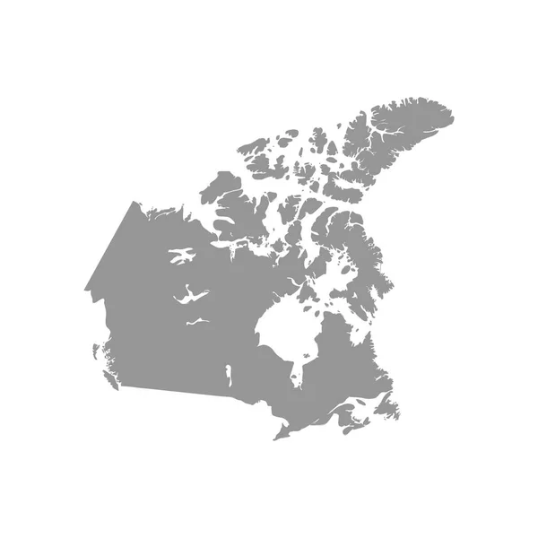 Canadá Mapa Vector Resumen — Vector de stock