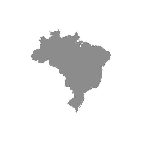 Brasile Mappa Vettore Astratto — Vettoriale Stock