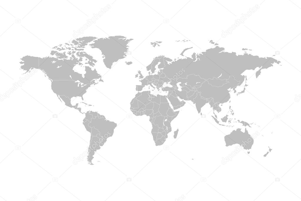 World map vector abstract