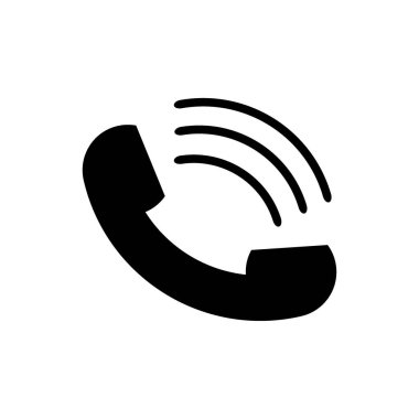 Telefon vektör simgesi. Telefon simgesi