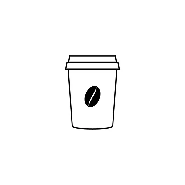 Taza Café Vector Icono — Vector de stock