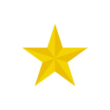 Noel yıldızı vektörü. Altın yıldız