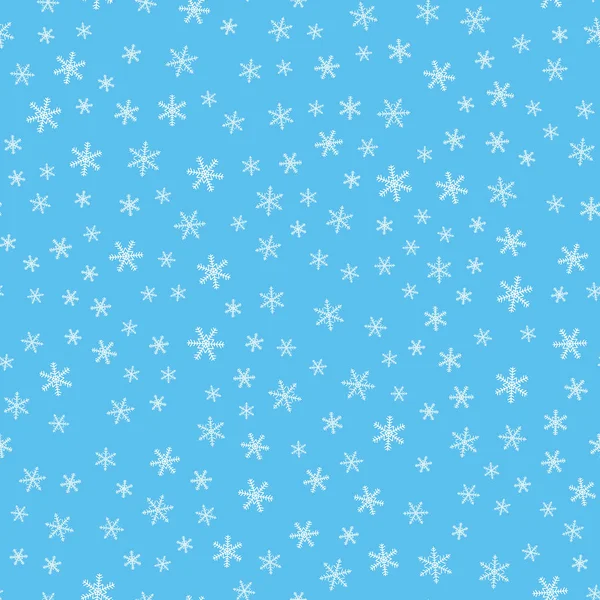 Seamless Pattern Snowflake — Stock Vector