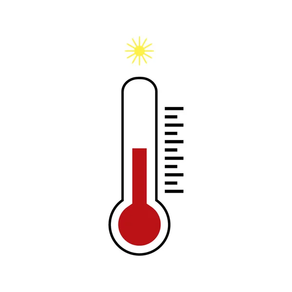 Termómetro Vector Icono Abstracto — Archivo Imágenes Vectoriales