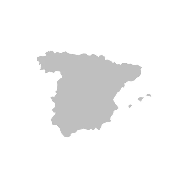 Espagne Carte Vectorielle Résumé — Image vectorielle