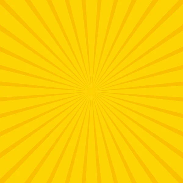 Yellow abstract sun rays vector background