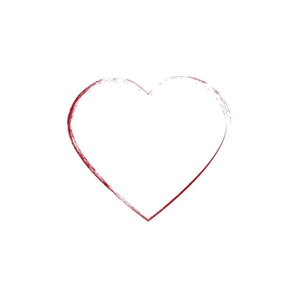 Corazón Vector Icono Abstracto — Vector de stock