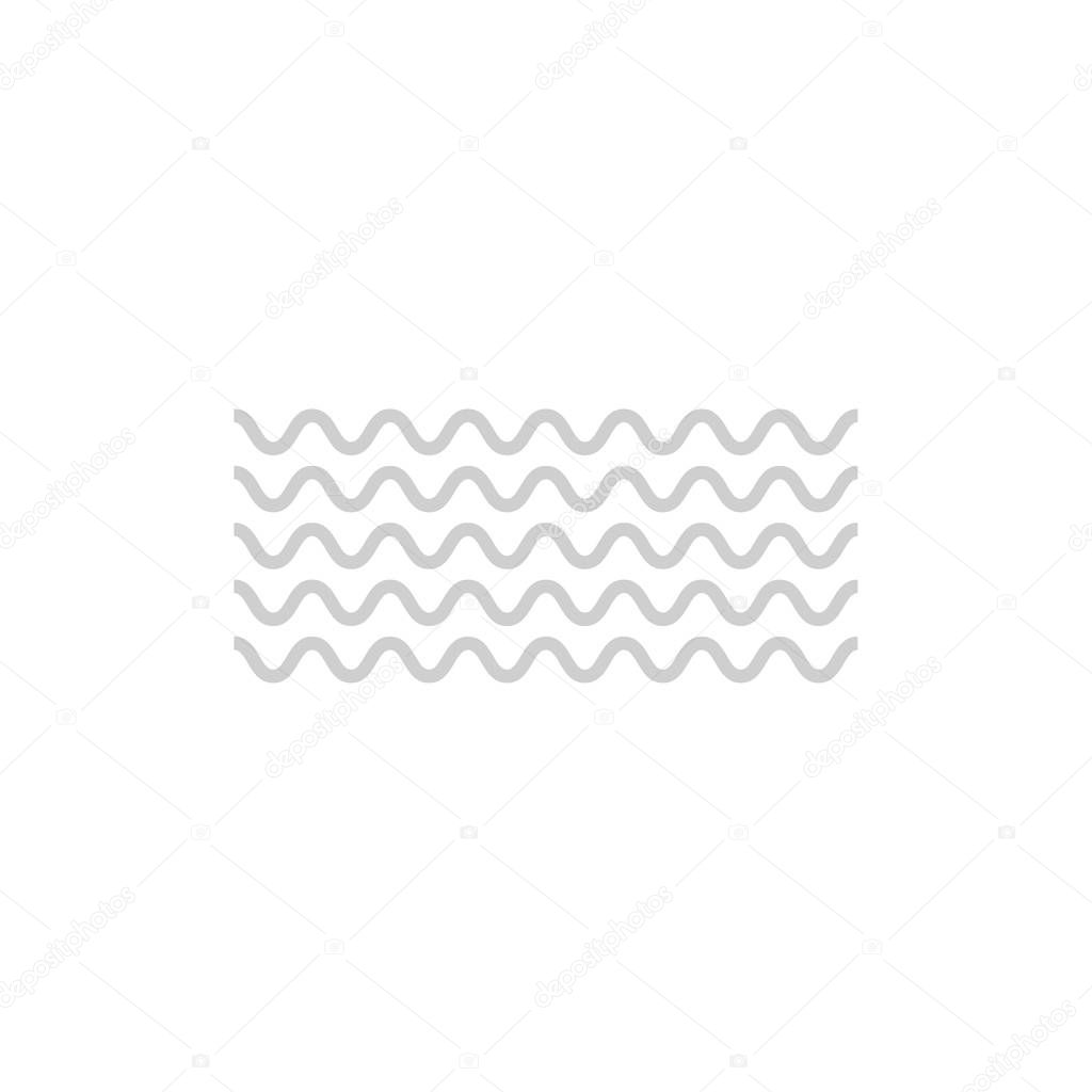 Wave icon vector . Vector abstract background