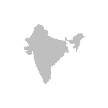 Hindistan harita vektör soyut