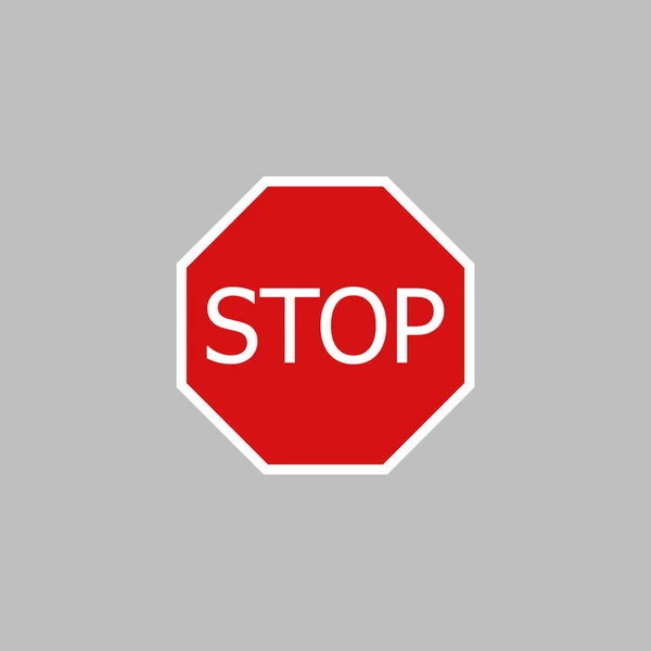 Detener Signo Vector Icono — Archivo Imágenes Vectoriales