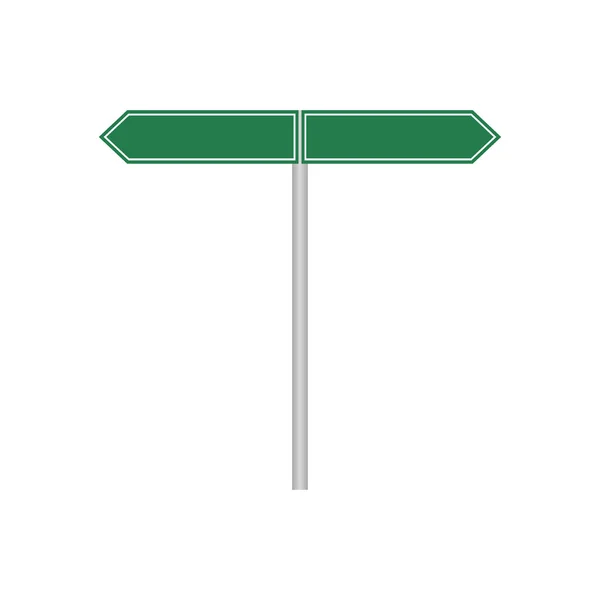 テキストのための場所で道路標識 道路標識 ベクトル図 — ストックベクタ