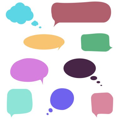 Konuşma baloncukları vektör kümesi