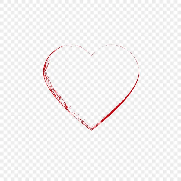 Icono Del Vector Del Corazón Día San Valentín Símbolo Corazón — Archivo Imágenes Vectoriales