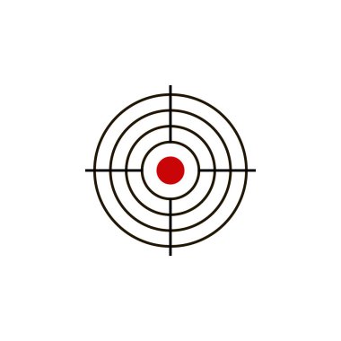 Aim target vector icon clipart