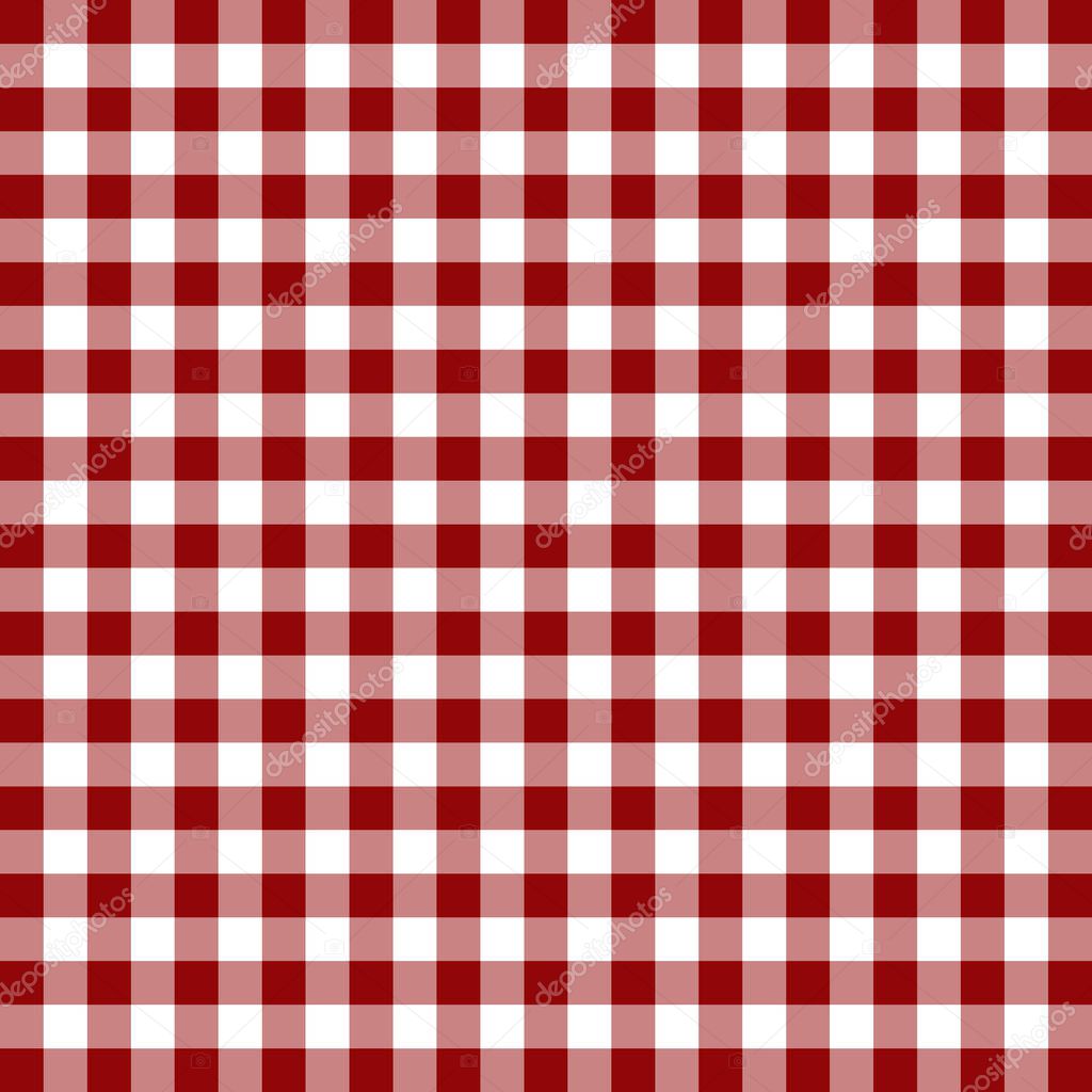 Fabric pattern. Tablecloth style texture. heckered background