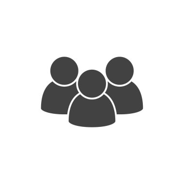 İnsanlar simge vektör. Grup insanlar işareti