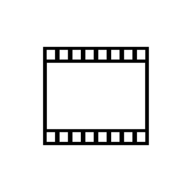 Film şeridi vektör simgesi. Slayt çerçeveler