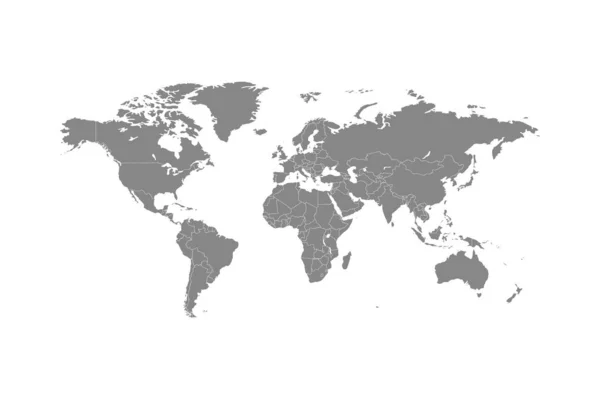 Mappa Mondiale Vettoriale Illustrazione Astratta — Vettoriale Stock