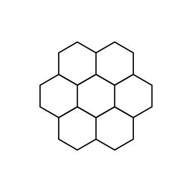 Honeycomb vektör simgesi. Tatlım. Petek arı