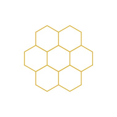 Honeycomb vektör simgesi. Tatlım. Petek arı